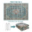 Persian Area Rug Washable Low Pile 4 ft x 6 ft 2