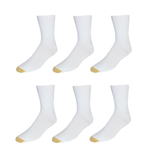 Gold Toe Women's Extended Size Turn Cuff Anklet (6 Pair Pack) 1