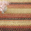 Boho Braided Area Rug Red 4 ft x 6 ft 3