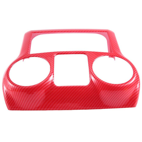 Car Modification Accessories Center Console Decorative Panel Interior Red Carbon Pattern for   JK 2011-2017 2