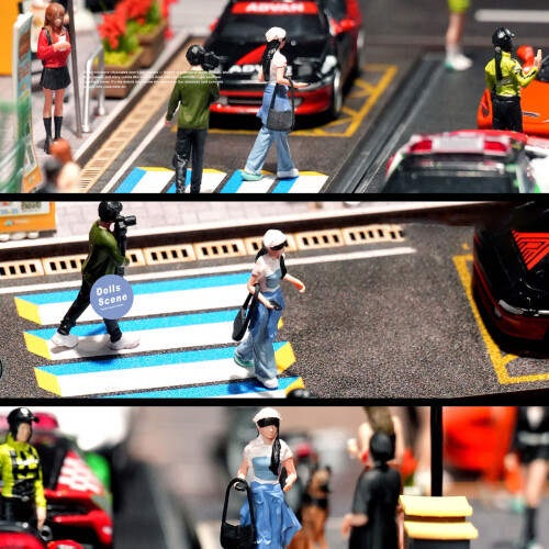 Tiny Resin Collectible Figure 1/64 Scale for Model Train Scene 1