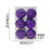 Red Hanging Mirror Disco Ball Set 6 pcs 1.57 inch 5