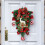 Christmas inverted tree decoration rattan red balls 4