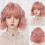 Classical Bob Curly Wigs With Bangs Artificial Hair Full Head-D 5
