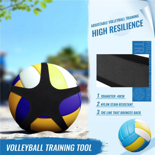 Volleyball Practice Belt Adjustable Volleyball Training Equipment for Serving and Arm Swing Trainer 2