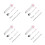 4Sets Pink Travel Utensil Set Fork Spoon Chopsticks Stainless Steel PP 1
