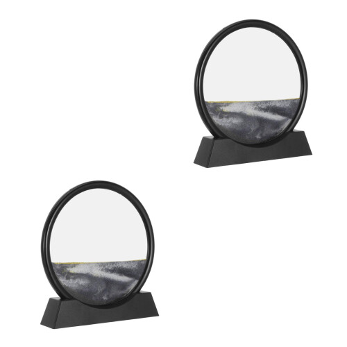 2St 3D Schilderij Zwart ABS Stijlvol En Langhoudend Decor