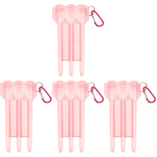 4Pièces Boîtes De Rangement Roses En Dures Avec Mousqueton