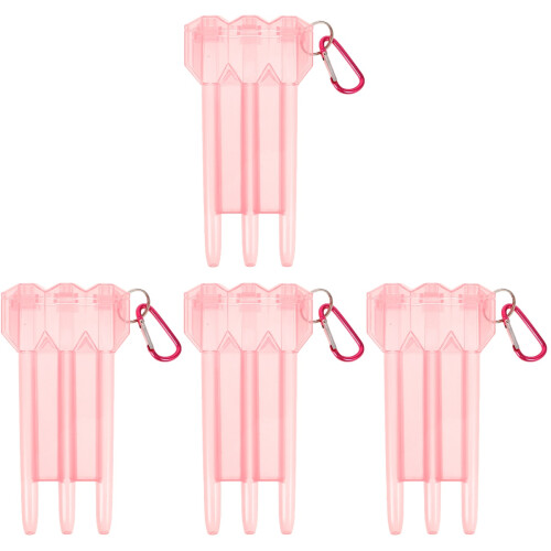4Pièces Boîtes De Rangement Roses En Dures Avec Mousqueton