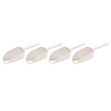 3Sets White Food Ice Flour Tea Scoops for Home Use