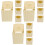 12Pcs Khaki Hanging Bird Nesting Box Plastic Hut for Small Pet Birds 1