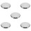 5Pcs Silver Metal Round Stool Seats for Home Bar and Kitchen 1