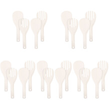 20Pcs Smooth White Rice Paddle Spoon Easy Clean Kitchen Cooking Tool