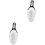 2Pcs Plastic Ice Scoop Rice Grain Food Black White 1