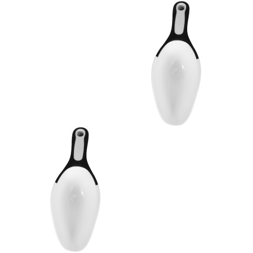 2Pcs Plastic Ice Scoop Rice Grain Food Black White