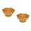 2Pcs Small Woven Storage Basket Khaki Color for Keys and Snacks 1
