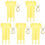 5Pcs Lightweight Yellow Darts Organizer Storage Cases with Carabiner 1