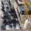 Abstract Runner Rug Indoor Non-Slip 2x8 ft Black 5