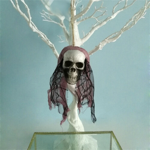 Flybaeast Halloween skeleton hanging ornament red 1