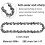 12Pcs  Chainsaw Chain 4 Inch Guide Saw Chain 1/4 LP Pitch, 28 Sections for Electric Protable Handheld Chain Saw 6