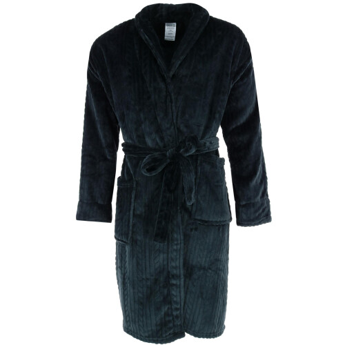 Wanted Men's Cable Shawl Collar Plush Dressing Gown 2