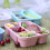 4 Packs Meal Prep Lunch Containers with 4 Compartments, Reusable Bento Box for Kids/Toddler/Adults, Stackable 7