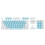 104-Key Two-Color Translucent Keycap Set, Suitable for Mechanical Keyboard, Universal (+White) 2