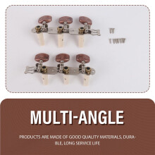 2Pcs 1:15 Classical Silver Guitar Tuner Tuning Machine Heads Keys Pegs for Guitar Parts