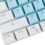 104-Key Two-Color Translucent Keycap Set, Suitable for Mechanical Keyboard, Universal (+White) 7