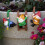 Dwergenset, Drie en Drie Klimladderornamenten, Bloempothangerdecoraties 4