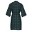 Leisureland Men's Plaid Kimono Broadcloth Dressing Gown 2