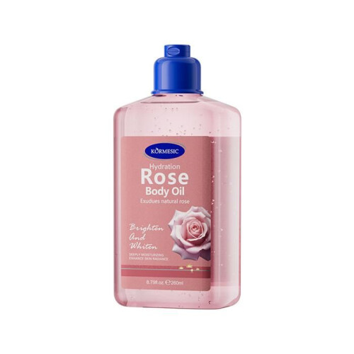 Huile de massage corps - KORMESIC - 260 ml - Parfum Rose - Hydratante - Texture fluide