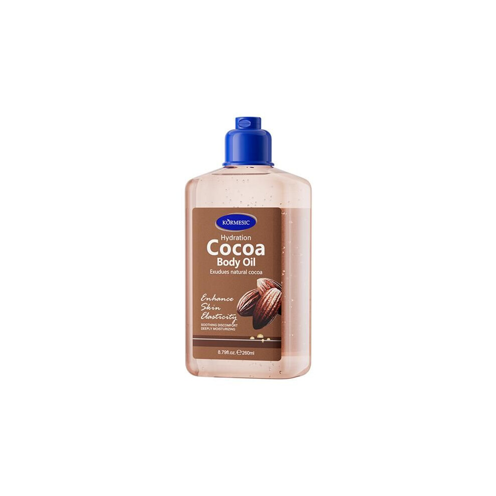 Bolusso Massage Oil - Kormesic - 260 Ml - Cocoa - Moisturizing & Nourishing - For Adults