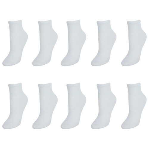 Sock Trends Women's Fully Cushioned Comfort Ankle Socks (10 Pair Pack) 1