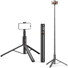 Selfie Stick Tripod 72 Inch Extendable Phone Tripod with Wireless Remote AllinOne Stand for iPhone and Android Black