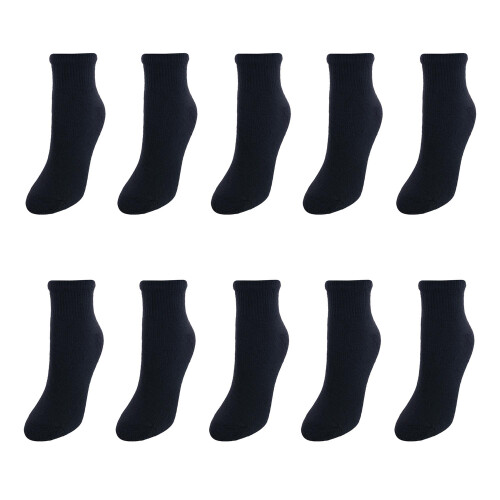 Sock Trends Women's Fully Cushioned Comfort Ankle Socks (10 Pair Pack) 1