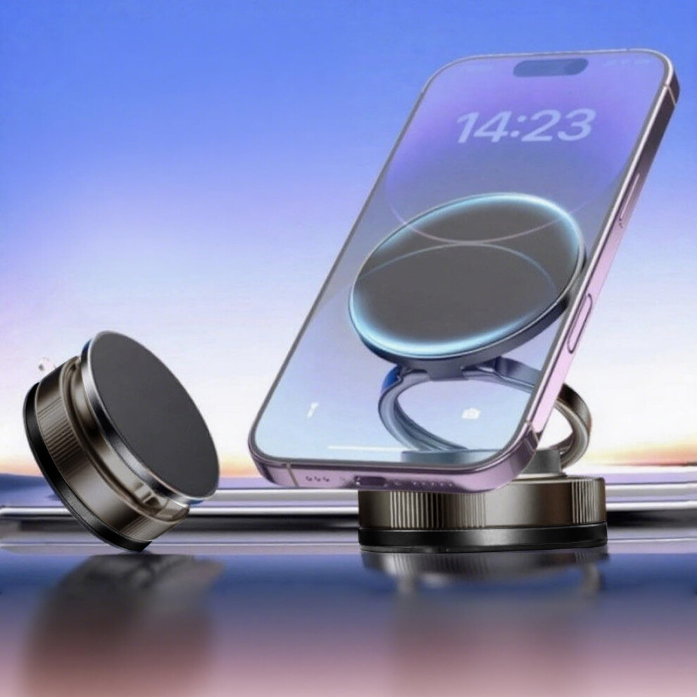 2025 Magnetic Car Phone Mount Compatible With Magsafe, Vacuum Suction Cup, 360 Rotation, Foldable Design For Iphone And Android 9330225813965