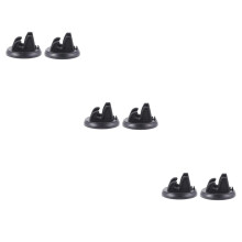 6pcs Rotatable Silicone Car Phone Holder for Dashboard and Smartphones, Non‑Slip 360 Viewing