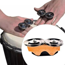 Fingertamburin, Fingerrassel, Perkussions-Fingerglocken, Handtamburinglocke für Übungen