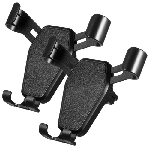 2PCS Magnetic Car Phone Holder for Air Vent and Windshield, 360 Adjustable Hands Mount