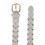 CTM Women's Braided Studded Dress Belt 2
