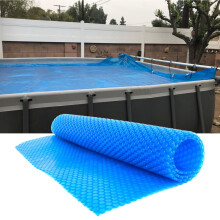 Solar Pool Blanket Blue 3.2ft x 3.2ft Heat Retaining Pool Cover for Inground and Above Ground Pools
