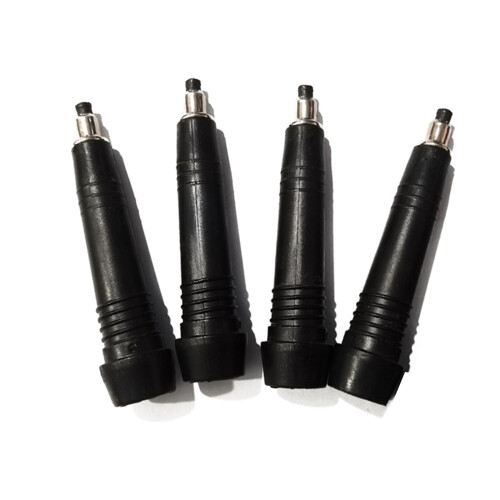 4 Pack Carbon Steel Trekking Pole Tips for Hiking and Walking Sticks, Durable Replacement Ends