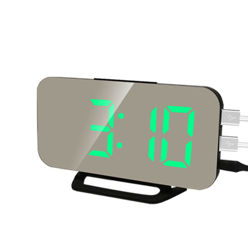 LED-speilvekkerklokke med temperaturvisning 1