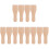 12Pcs Khaki Wooden Butter Cake Cream Multi-Function Spatulas 1
