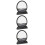 3Pcs Black Flowing Sand Art Picture Creative 3D Sandscape Decor 1