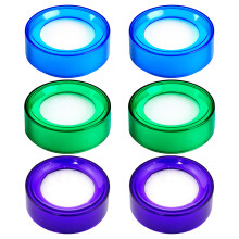 6Pièces Éponge Comptage Argent Plastique Multi Couleurs