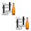 2 Count Mounted Single Holder Display Shelf 1