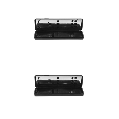 2St Compacte ABS Darts Case Zwart Draagbaar En Stevig