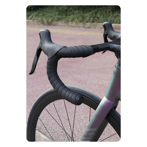 Bande de guidon de vélo confortable, 2 pièces, accessoire-Blanc 2